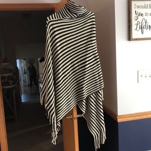 Cowl neck poncho